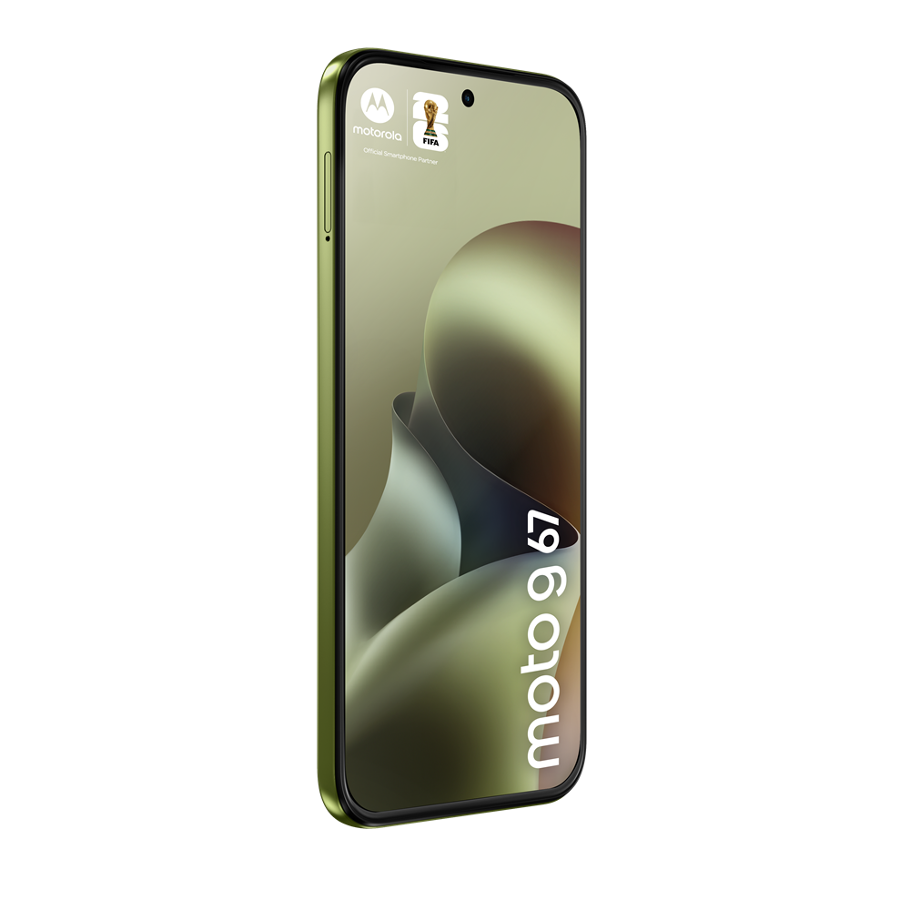 Motorola moto g67 17,3 cm (6.8") Hybride Dual SIM Android 16.0 5G USB Type-C 4 GB 256 GB 5200 mAh Groen Motorola moto g67 17,3 cm (6.8") Hybride Dual SIM Android 16.0 5G USB Type-C 4 GB 256 GB 5200 mAh Groen