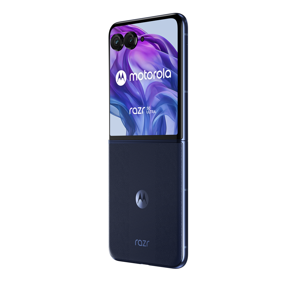 Motorola razr 50 Ultra 17,5 cm (6.9") Dual SIM Android 14 5G USB Type-C 12 GB 512 GB 4000 mAh Marineblauw Motorola razr 50 Ultra 17,5 cm (6.9") Dual SIM Android 14 5G USB Type-C 12 GB 512 GB 4000 mAh Marineblauw