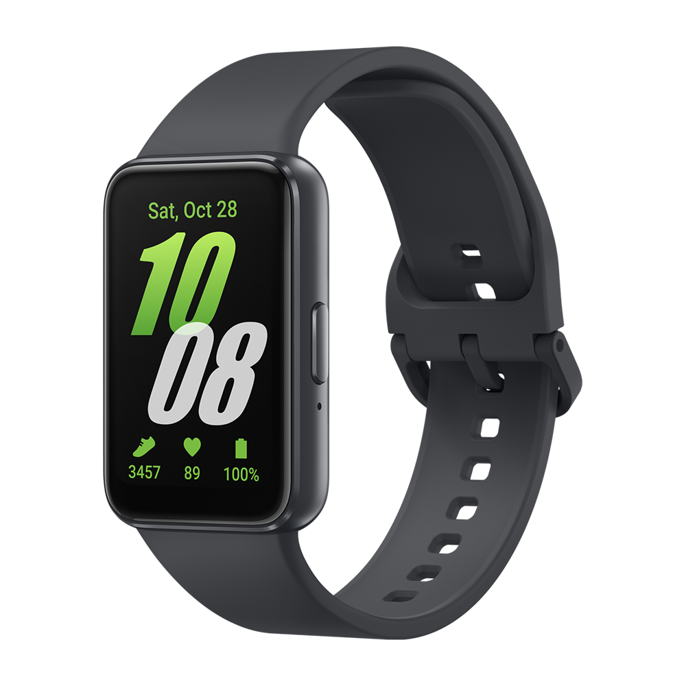Samsung Galaxy Fit3 4,06 cm (1.6") AMOLED 40 mm Digitaal 256 x 402 Pixels Touchscreen Grijs Samsung Galaxy Fit3 4,06 cm (1.6") AMOLED 40 mm Digitaal 256 x 402 Pixels Touchscreen Grijs